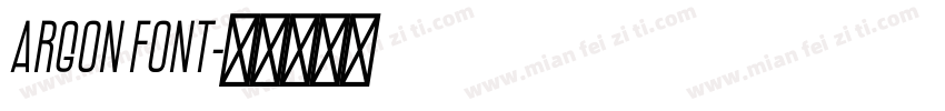Argon Font字体转换